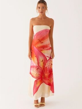 Peppermayo Darcy Maxi Dress - Yellow Floral Size US 4 Small